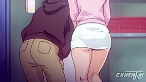 Stepmom Gives Him His First Handjob - Hentai Uncensored