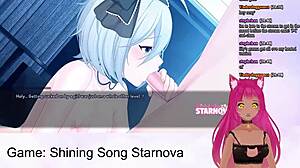lewdneko plays shining song starnova bonus lewdly