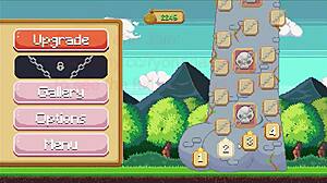 Cute female warrior has sex with men in pleasure climb new hentai game video