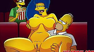 Naughtiness at the Movies Simpsons Porn Comics Big Ass Tits