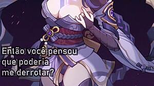 RAIDEN SHUNOG - GENSHIN IMPACT FEMDOM FOOTJOB MULTIPLOS FINAIS