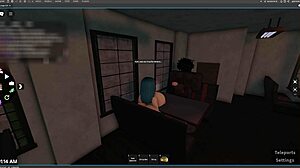 Young Girl Pays Boyfriend's Debts with Blowjob and Dancing in Roblox Ep1