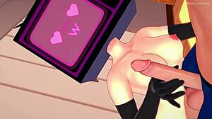 Wanita TV Basah Mau Main dengan Kontol Besar di Handuk Hentai!