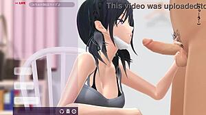 Mitsuhime's Intense Hidden Blowjob During Live Stream