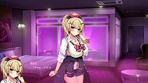 Nao says, 'This is a real hentai situation with big tits and monster cock'