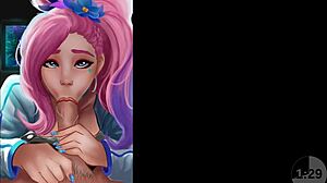 Seraphine Fan Meeting Turns into Hentai Jerk Off Instructions