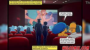 Naughtiness at the Movies Simpsons Porn Comics Big Ass Tits