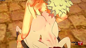 Ochako Gives Bakugou Handjob And Gets Fucked