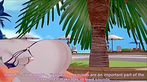 Enfermeira Valentine de Bikini Footjob e BJ Skullgirls Completo Fantasyking3