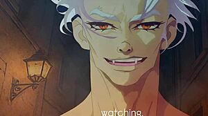 Cheating wife sucks vampire huge cock in halloween special.