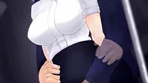 perverted guy fucks girl on the train