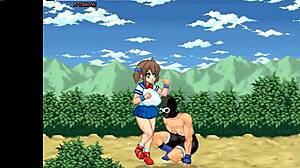 cute fighter girl battles men in inma fist action game
