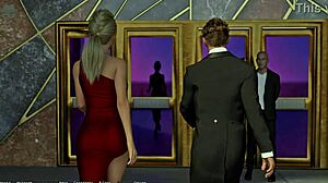 complete gameplay - thief of hearts part 10 with milf dress kissing pussy licking outdoor toilet sex