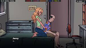 i sniff her panties under the skirt in this hentai game