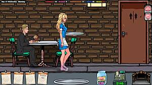 ماسور ماهر يطلب إذن لفحص بزاز في لعبة هنتاي ثلاثي الأبعاد مع مص شرجي غنغبانغ كريمبي