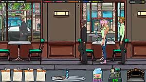 is she jerking off in the shower?