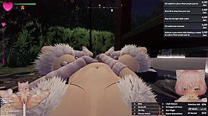 Manakas hemliga flashing i kattkostym under Central Park free run