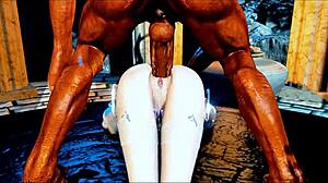 queen rendered hot and bothered - 3d animation hentai