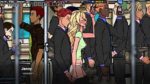 Незнакомец доводит ее до оргазма в автобусе хентай игра