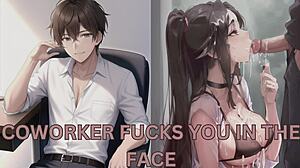 עמיתת עבודה כופפת אותך על השולחן, זיון קשוח