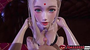 검은 드레스 유혹 공주 핸드잡 타이트퍽 펠라 사정 룰34 POV 애니