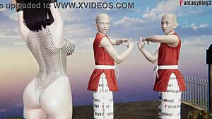 Hinata Performs Jutsu for Threesome in Sheer Fantasy Full Movie