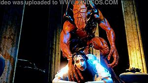 queen rendered hot and bothered - 3d animation hentai