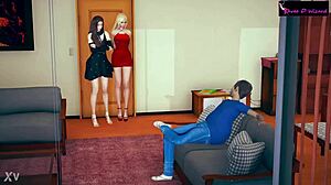 Intense interracial threesome demo with blowjobs.