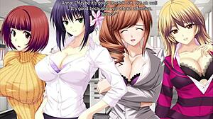 Anna dalam sut bondaj busty untuk fun erotik