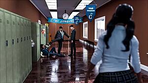 Nerdy College Girl FLASHES Tight Pussy in Timestamps Lost Love 02