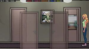 i sniff her panties under the skirt in this hentai game