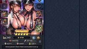 Hata in Hibiki divje pozirata z ogromnimi joškami v perverznih oblačilih