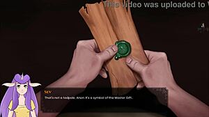 In the legend uncensored part 21, a sexy anime girl shines in the game