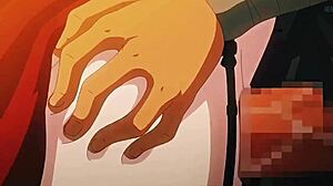 monk and woman exhibitionist display in public setting