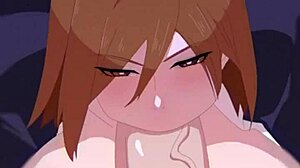 Нобара, зачем рот в жопу с диптроутом и монстр хуем?