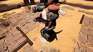 Lara Croft Deep Throats Statue to Awaken It