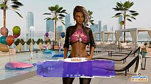 إيما تتناك بعنف على الشاطئ في مغامرة بزازها الكبيرة الحلقة 11