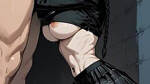 ai hentai slop overflows with enormous jiggling boobs and massive tits