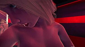 Blonde lesbians intensely lick wet pussies