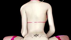 Blonde Hailey cowgirls with big ass and tits