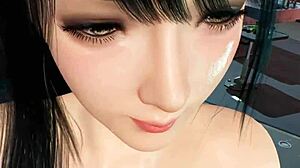 Juzi performs a handjob in this POV scene