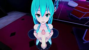 Hatsune Miku Takes a Lucky Guest Backstage