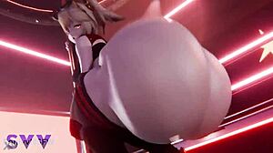 wanna see burnice's big ass twerk before anal pounding in 3d hentai?