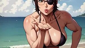 Hange Zoe Likes Sunbathing With Hairy Armpits