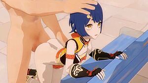 xiangling experiences rough treatment in hentai animation. More on http motriael com 71lv.