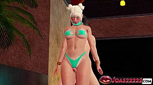 Qiyana's Swimsuit Pool Party Thighjob And Doggystyle Pov Fuck