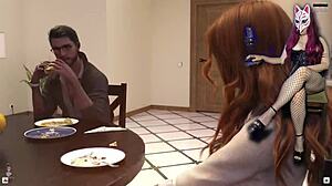 i'm riding that redhead wife's wet pussy in boundaries of morality 2 with big tits and stockings