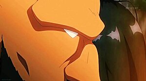 monk and woman exhibitionist display in public setting