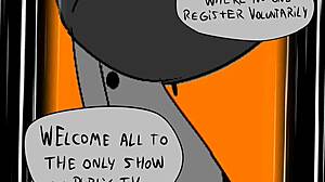 ENF parodi animation... nøgen orgasme rammer hårdt