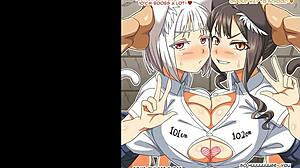 fucking cute petite busty student girls with big asses tits in anime hentai manga